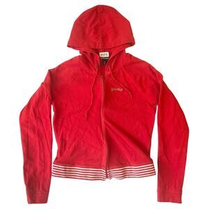 Guess Jeans Women’s Long sleeve Full Zip Jacket size S, Solid Red